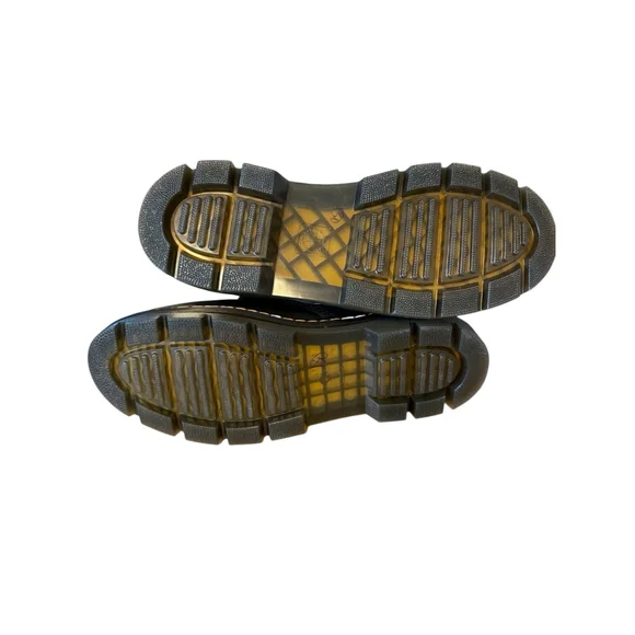 Dr. Doc Martens Combs Black Leather Combat Grunge Boots Size Mens 13 EU 47 NWOB - Picture 7 of 11